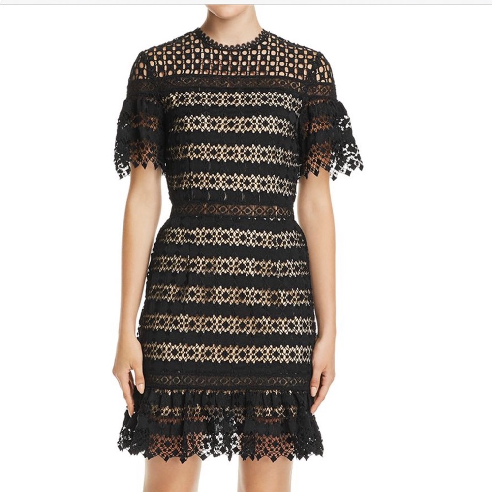 AQUA Lace Black Dress NWT
